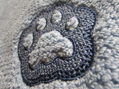 Embossed Paw Print Machine Embroidery Design by Erich Campbell