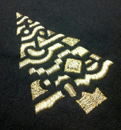 Geometric Tree Embroidery Design